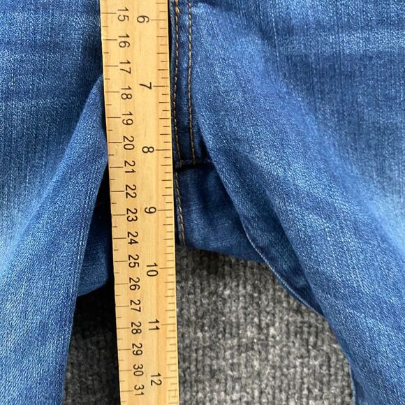 Democracy Ab Solution Jeans Womens 6 Blue Mid Rise Elastic Waist Skinny Casual - Picture 8 of 9